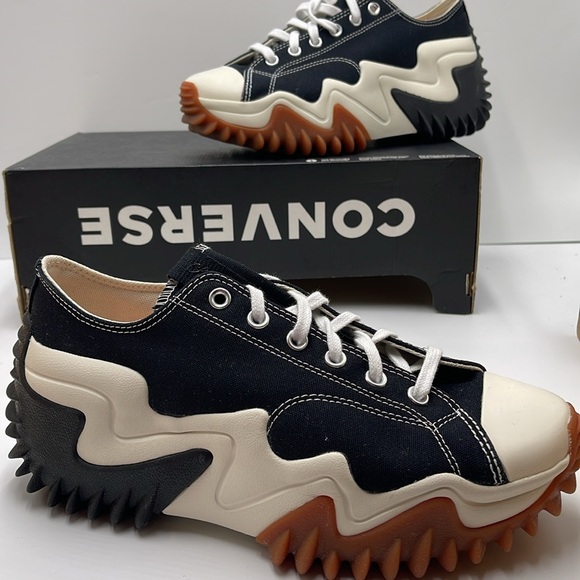 Converse Men’s RUN STAR MOTION OX
BLACK/WHITE/EGRET 172895C Platforms Sneakers - Picture 15 of 16